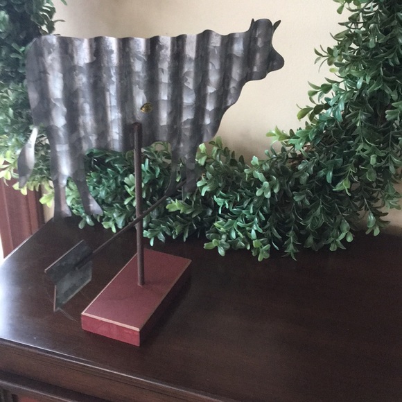 Rustic Farmhouse Country Cow Weathervane Metal - Picture 4 of 4